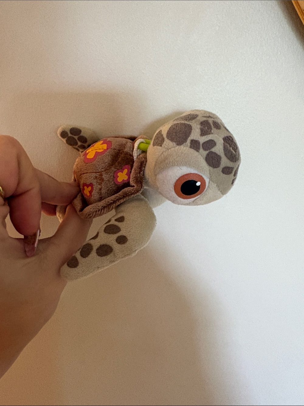 Small plush toy turtle finding nemo
